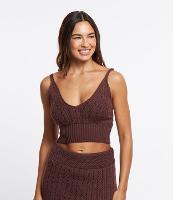 Blusa de Alça em Tricô Texturizado - 1