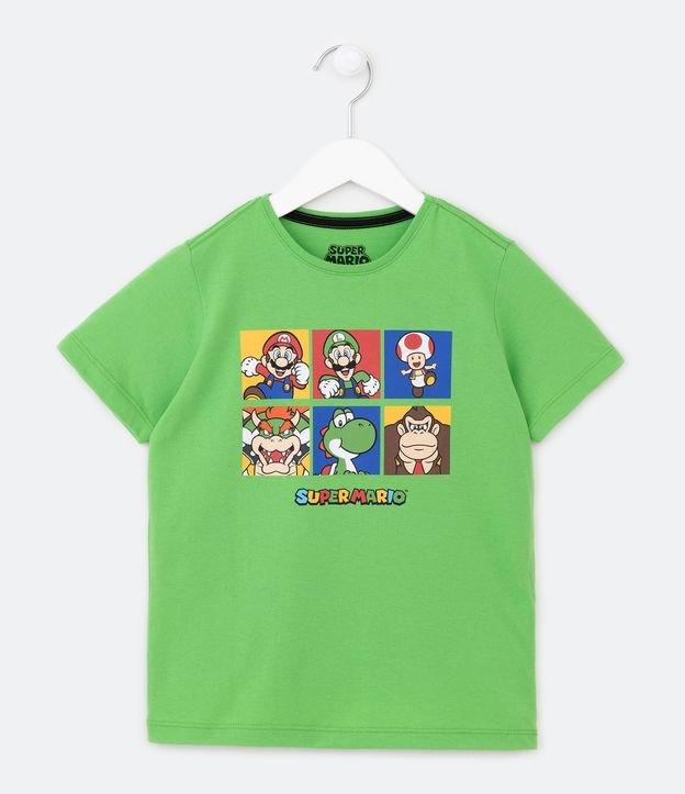 Camiseta Infantil com Estampa Super Mario - Tam 3 a 10 anos - 1
