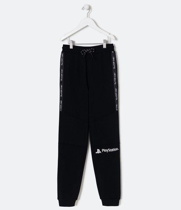 Calça Infantil em Tecido Leve e Lettering PlayStation - 5 a 14 Anos - 1