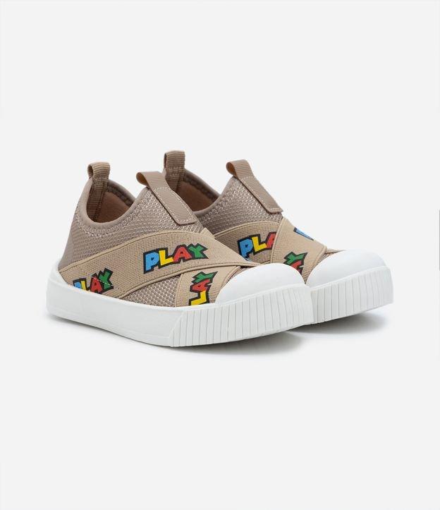 Tênis Calce Fácil Infantil com Elástico Estampado Play - Tam 20 ao 27 - 2