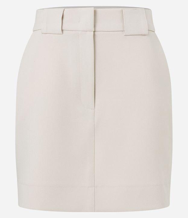 Saia Curta Alfaiataria com Passantes Diferenciados no Cós - 1