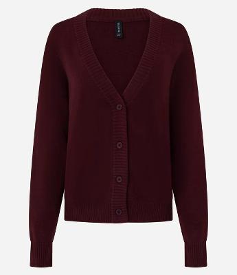 Cardigan Curto em Tricô com Botões