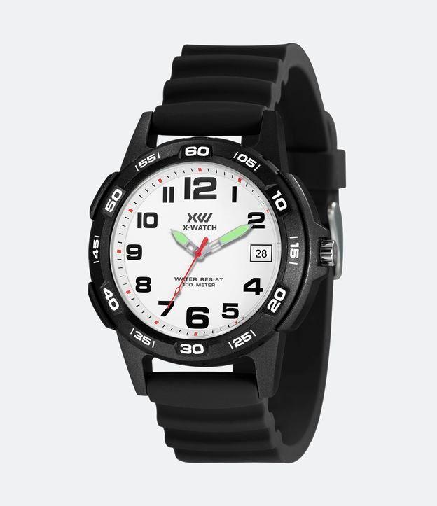 Relógio X Watch Analógico com Caixa em Poliuretano e Pulseira em Silicone XMPP1076 B2PX - 1