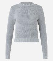 Blusa em Malha Texturizada com Manga Longa Ajustada - 1