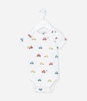 Body Infantil em Algodão Estampa Carrinhos - Tam RN a 24 meses - 1