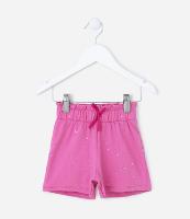 Short Clochard Infantil em Algodão com Brilhinhos - Tam 1 a 5 anos - 1