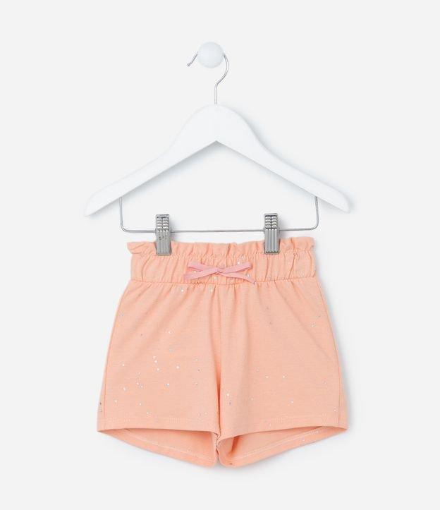 Short Clochard Infantil em Algodão com Brilhinhos - Tam 1 a 5 anos - 1