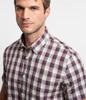 Camisa em Tricoline Mercerizado com Estampa Xadrez - 2