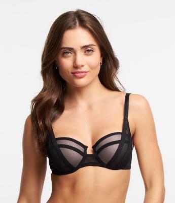 Sutia Base em Tule com Bojo e Detalhes em Tiras