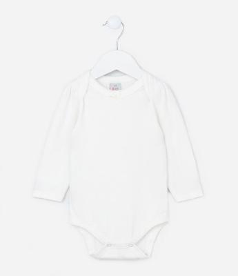 Body Infantil com Picueta e Lacinho na Gola - Tam  0 a 18 meses