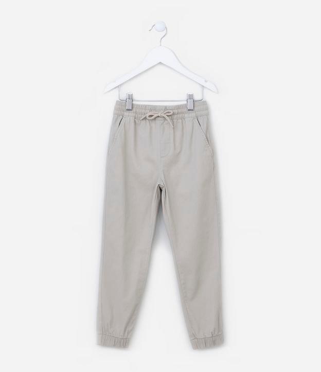Calça Jogger Infantil em Sarja - Tam 5 a 14 anos - 1