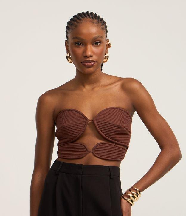 Top em Crepe Tomara que Caia com Busto Pespontado Arredondado - 2