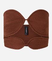 Top em Crepe Tomara que Caia com Busto Pespontado Arredondado - 1