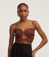 Top em Crepe Tomara que Caia com Busto Pespontado Arredondado - 2