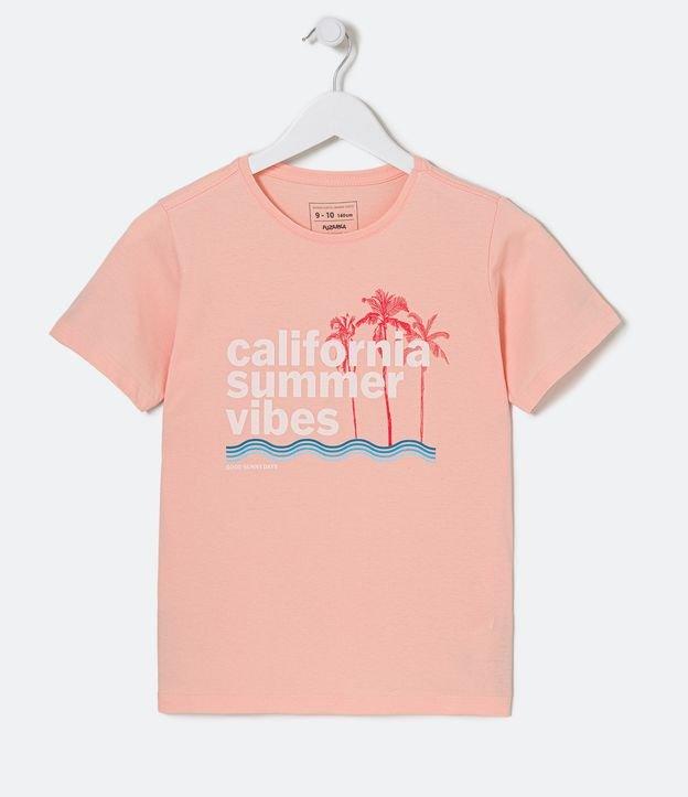 Camiseta Infantil com Estampa de Lettering e Manga Curta - 5 a 14 Anos - 1