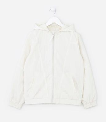 Jaqueta Infantil Corta-Vento com Capuz - Tam 05 a 14 Anos