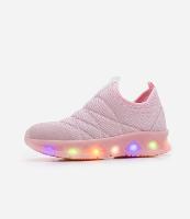 Tênis Infantil Calce Fácil com Glitter e Sola LED - Tam 20 ao 27 - 2
