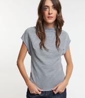 Blusa em Malha Texturizada com Gola Altinha - 1