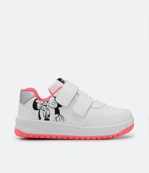 Tênis Infantil com Velcro e Estampa Lateral Minnie - Tam 20 ao 27 - 1