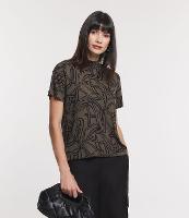 Blusa em Ribana com Golinha e Textura Canelada - 1