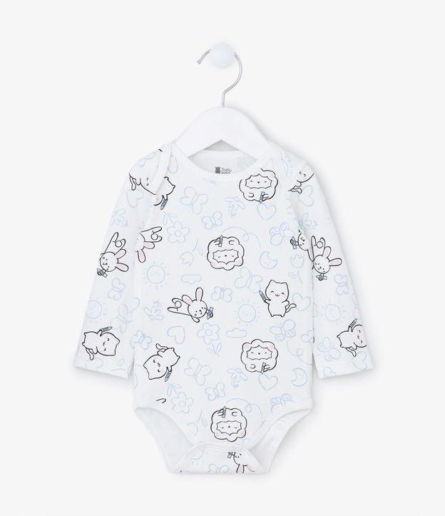 Body Infantil em Algodão com Estampa de Bichinhos - Tam 0 a 24 meses - 1