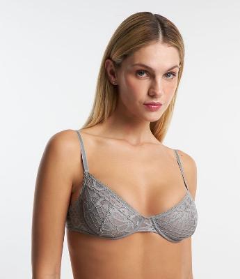 Sutiã Sem Bojo Com Aro em Laise Floral