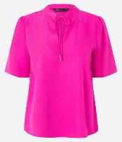 Blusa em Crepe com Amarração na Gola e Manga Bufante - 1