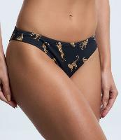 Biquíni Calcinha Básica em Poliamida com Estampa de Oncinhas - 1