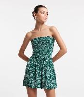 Macaquinho Tomara Que Caia em Viscose com Flores Liberty Estampadas - 2