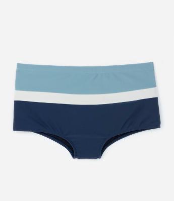 Sunga em Microfibra com Blocos de Cor