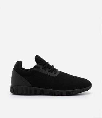 Tênis Esportivo Knit Running com Fechamento em Cadarço