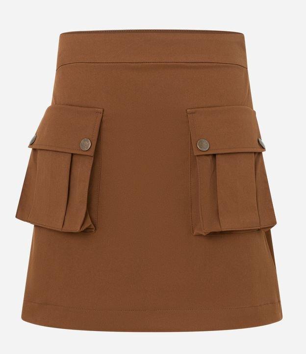 Mini Saia com Bolsos Cargo - 1