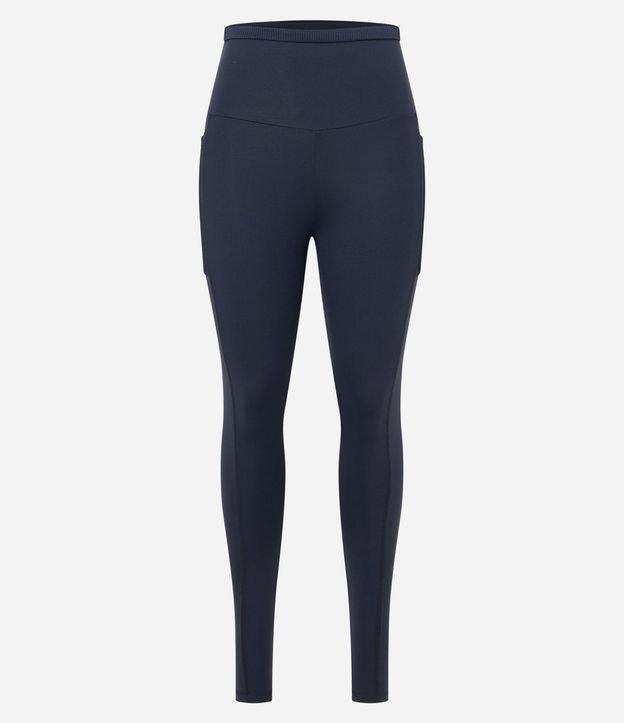 Calça Legging Esportiva em Poliamida com Cós Texturizado - 1