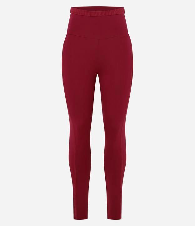 Calça Legging Esportiva em Poliamida com Cós Texturizado - 1
