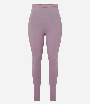 Calça Legging Esportiva em Poliamida com Cós Texturizado