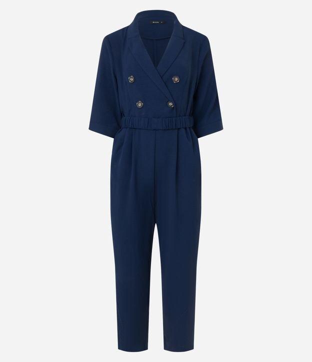 Macacão Longo Airflow com Botões e Cós Elástico - 1