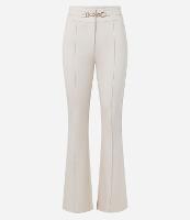 Calça Flare em Ponto Roma com Detalhe em Metal no Cós - 2
