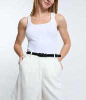 Cinto Estreito com Fivela Diferenciada e Tachas Aplicadas - 1