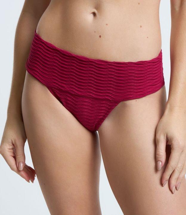 Biquíni Calcinha Pala Larga em Microfibra Texturizada - 1