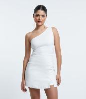 Macaquinho Short Saia em Bengaline com Ombro Único - 1