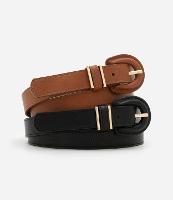 Kit 2 Cintos Médios com Fivelas Forradas - 4