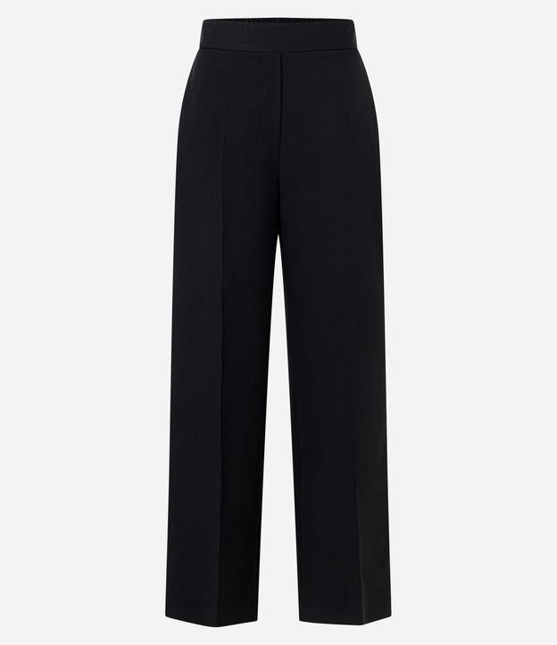 Calça Wide Leg Alfaiatada com Elástico no Cós - 1