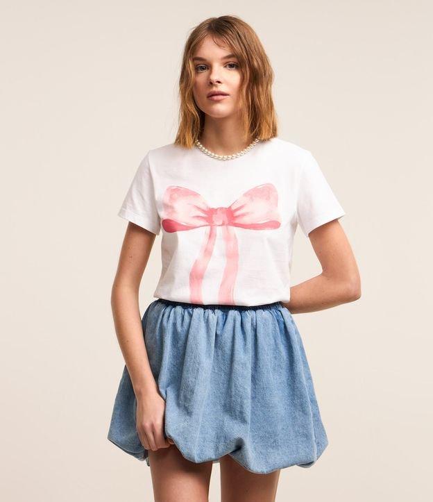 Camiseta em Algodão Estampa Laço - 2