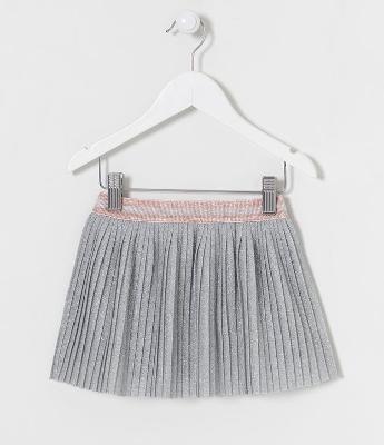 Saia Infantil Plissada com Elástico na Cintura - Tam 1 a 5 Anos