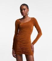 Vestido Curto com Decote Assimétrico e Franzido - 2