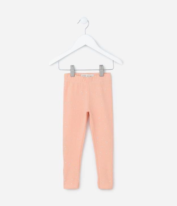 Calça Legging Infantil em Cotton com Brilhinhos - Tam 1 A 5 Anos - 1