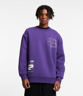 Blusão Relaxed Fechado em Moletom com Estampa Youth