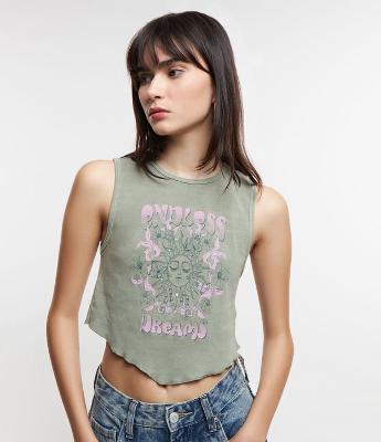 Blusa Regata em Algodão Estampa Mística "Endless Dreams"