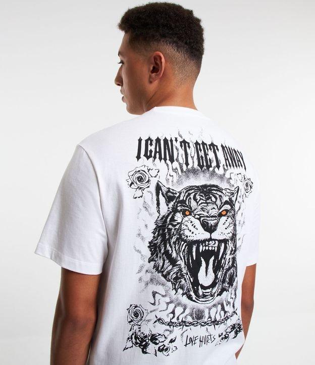 Camiseta Comfort em Algodão Estampa Tigre Love Hurts - 2