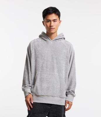 Blusão Balloon Fechado Atoalhado com Capuz